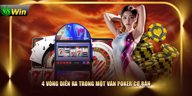 Luật Chơi Poker V8WIN Chi Tiết Từ A Đến Z Cho Người Mới 3 Luật Chơi Poker V8WIN Chi Tiết Từ A Đến Z Cho Người Mới 4 vòng diễn ra trong một ván poker cơ bản