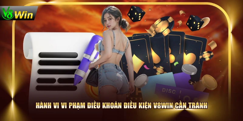 Điều Khoản Điều Kiện V8WIN - Quy Định Chung Cho Người Chơi 3 Điều Khoản Điều Kiện V8WIN - Quy Định Chung Cho Người Chơi Hành vi vi phạm điều khoản điều kiện V8WIN cần tránh